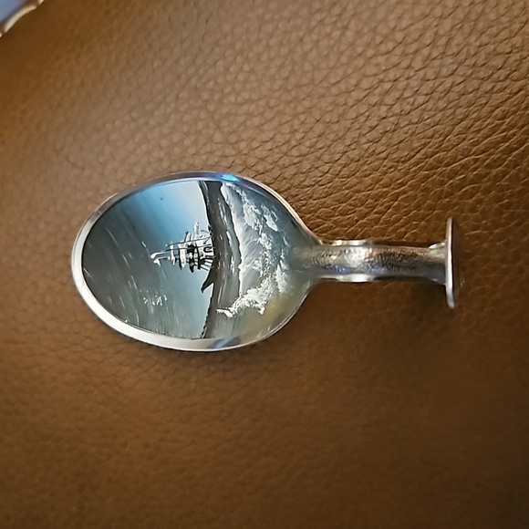 VTG Micro Handpainted Lennomex Nautical Ship Bent Spoon Decor - Picture 2 of 8